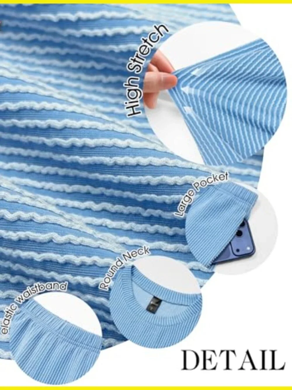 Oversized Ribbed Knit Lounge Set Short Sleeve Top Matching Shorts Tracksuit